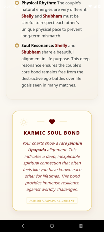 Kundli Milan — Karmic Soul Bond Analysis